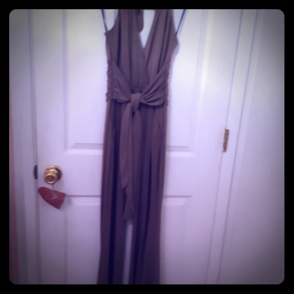 BEBE Brown Jumpsuit